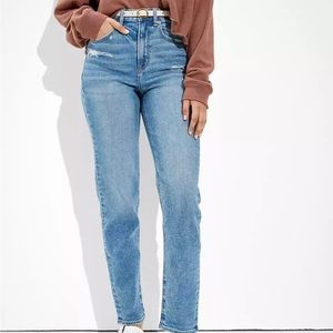 American eagle straight mom jean